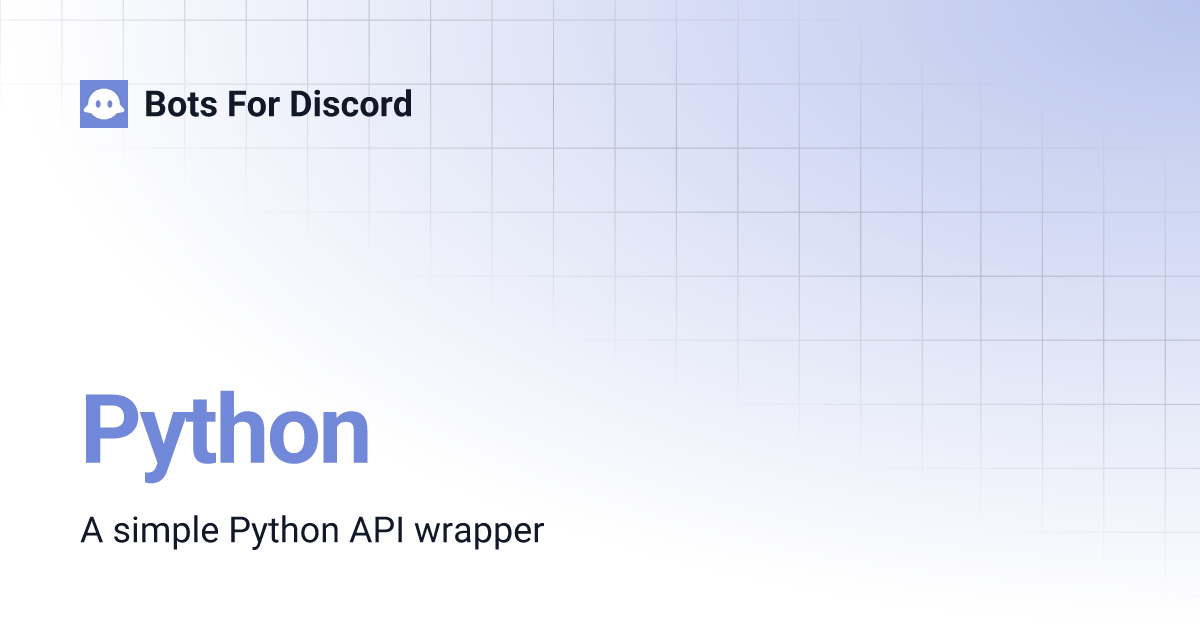 Python | Bots For Discord